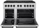 ZLINE Autograph Edition Paramount Series 48" Stainless Steel Pro Style Dual Fuel Range with Matte Black Accents -1