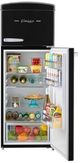 Unique® Appliances Classic Retro 22'' 7.5 Cu. Ft. Matte Black Top Freezer Refrigerator-3