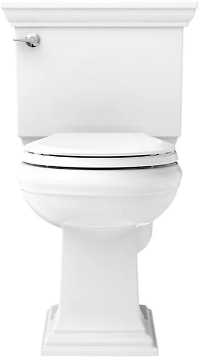 KOHLER® Memoirs® Stately White 2-Piece Round-Front Toilet, 1.28 Gpf with Insuliner® Tank Liner-1
