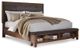 Signature Design by Ashley® Ralene 4-Piece Medium Brown Queen Upholstered Panel Bed Set-1