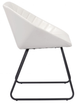 Zuo® Modern Miguel White Dining Chair-1