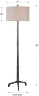 Uttermost® Ivor Raw Steel Floor Lamp-2