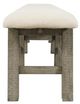 Jofran Inc. Telluride Driftwood 85" Dining Bench-4