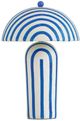 TOV Furniture Maiori Blue Striped Table Lamp-0