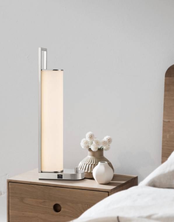Cal® Lighting & Accessories Zamora Brushed Steel Desk Lamp-3