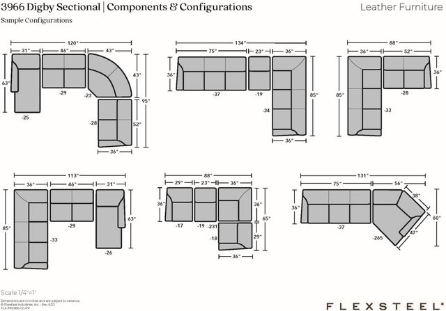 Flexsteel® Digby Brown Sectional-1