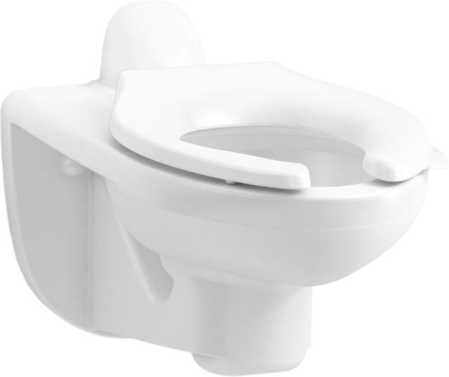 KOHLER® Kingston™ White Wall-Mount Toilet Bowl with Rear Spud, 1.28 or 1.6 Gpf-0