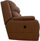 La-Z-Boy® Dorian Mocha Leather Manual Reclining Loveseat with Console-3
