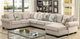 Furniture of America® Skyler 4-Piece Beige Modular Sectional-1