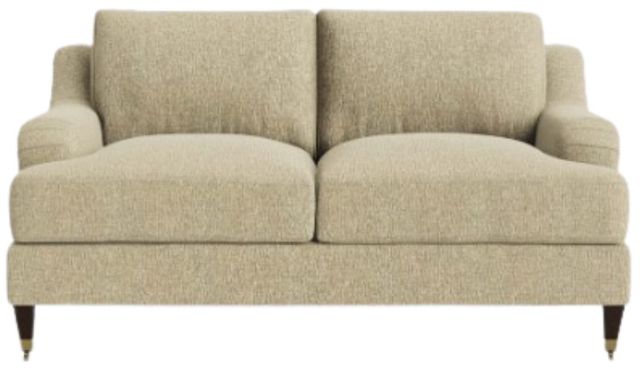 Bassett® Furniture Customizable Stockten English Arm Loveseat with Casters-1