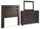 Signature Design by Ashley® Brinxton 3-Piece Charcoal Queen/Full Panel Headboard Bedroom Set-0