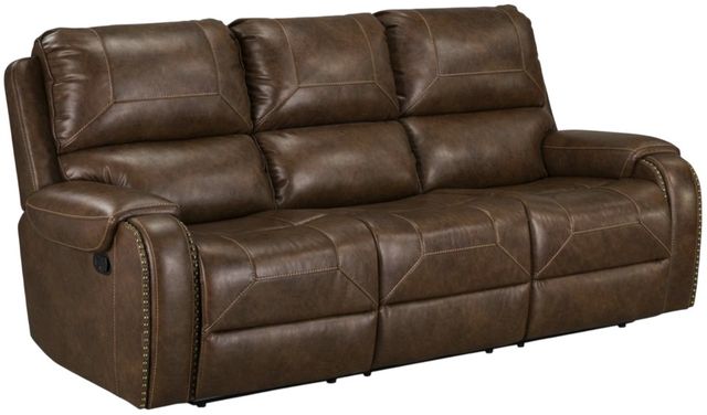 Albany Industries Winslow Brown Manual Reclining Sofa-0