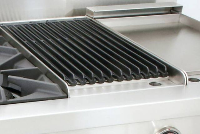 Capital Cooking™ Capital Chef 48" Stainless Steel Sealed Burner Gas Rangetop with 24" Grill-2