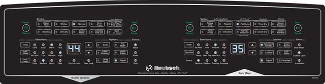 Huebsch® White Electric Laundry Center, 3.5 Cu. Ft. Washer, 7 Cu. Ft. Dryer-3