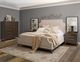 Pulaski™ Asher Park Piano Brown/White Queen Upholstered Panel Bed-2