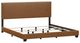 HH2 Home Willow Saddle Brown King Upholstered Panel Bed-1