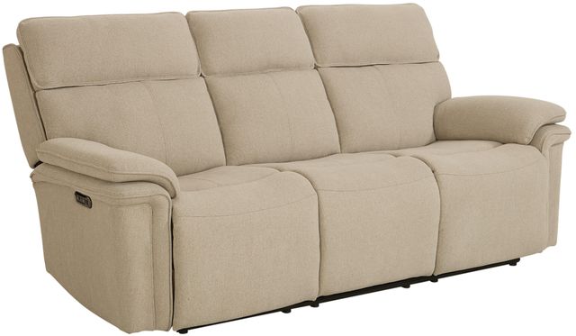 Bassett® Furniture Club Level Andre Oatmeal Power Reclining Sofa-0