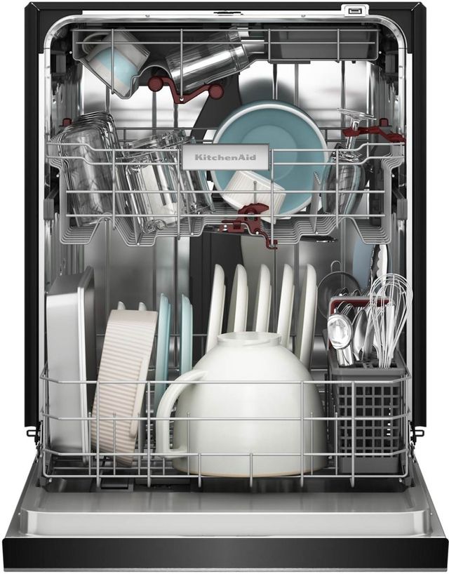 KitchenAid® 24" PrintShield™ Stainless 360° Max Jets™ Third Rack Front Control Built-In Dishwasher with ProDry™ System-4
