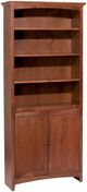 Whittier Wood® Furniture Customizable McKenzie 30" x 72" Bookcase with Doors-0