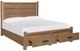 Magnussen Home® Plum Creek Sierra Brown Queen Panel Storage Bed-3