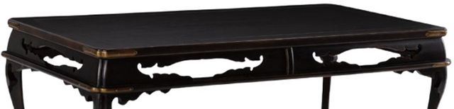 Maitland-Smith® Elsie Aged Black Lacquer Cocktail Table-1
