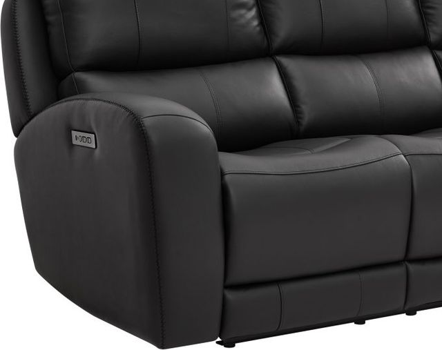 Leather Italia™ Cambria Bel Vista Black Power Reclining Sofa-1
