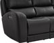 Leather Italia™ Cambria Bel Vista Black Power Reclining Sofa-1