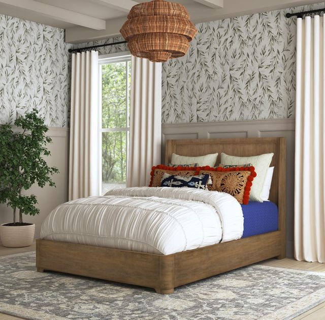 Flexsteel® Normandy Driftwood Queen Panel Bed-1