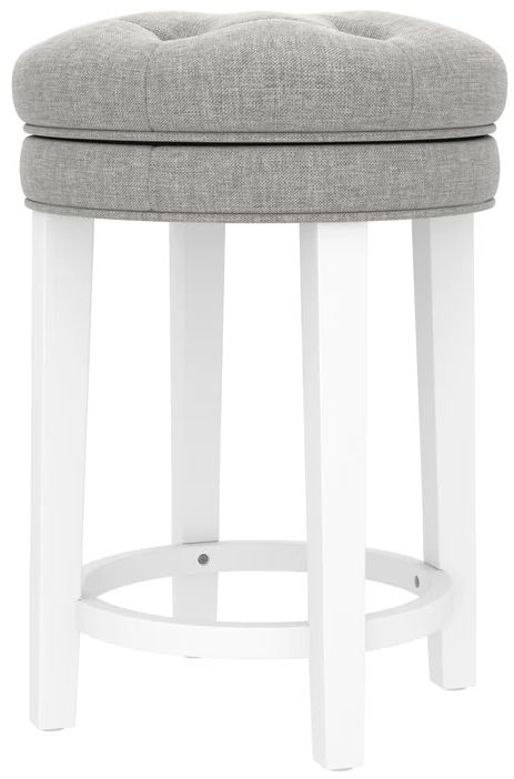 HH2 Home Halister Gray/White Counter Height Stool-0