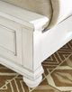 Benchcraft® Kanwyn Whitewash Queen Upholstered Panel Bed-3