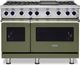 Viking® 7 Series 48" Cypress Green Pro Style Liquid Propane Range with 12" Reversible Griddle-0
