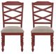Powell® Trimble 2-Piece Beige/Red Dining Side Chair Set-3