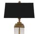 A & B Home Black/Clear Glass Table Lamp-1