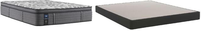 Sealy® Determination II Innerspring Euro Pillow Top Medium Twin Mattress and Foundation Set-0