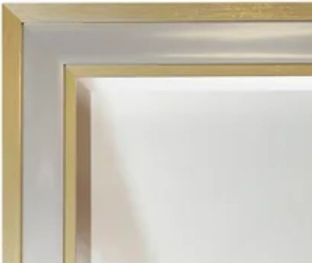 Stylecraft Gold/Silver Beveled Framed Wall Mirror-1