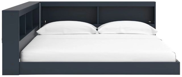 Signature Design by Ashley® Simmenfort Navy Blue Full Bookcase Storage Bed-1