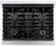 ZLINE Paramount Autograph Edition 30" Satin Stainless Steel Gas Cooktop with Matte Black Accents-2