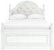 Signature Design by Ashley® Maylilly White Youth Full Upholstered Storage Panel Bed-2