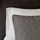Olliix by Madison Park Dark Grey King/California King Quebec Reversible Coverlet Set-5