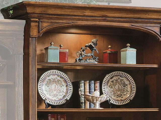 Hooker® Furniture Brookhaven Distressed Medium Clear Cherry Open Bookcase-1