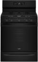 Whirlpool® 30" Black Freestanding Gas Range with Air Cooking Technology and Steam Clean-0