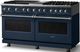 Viking® 5 Series 60" Slate Blue Pro Style Dual Fuel (LP) Range with Polished Chrome Trim-2