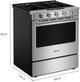 Maytag® 30" FingerPrint Resistant Stainless Steel Slide-In Gas Range with Grill Mode-2