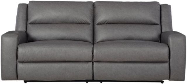 Benchcraft® Brixworth Slate Manual Reclining Sofa-1