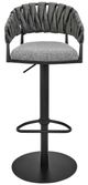 Armen Living Blaise Black/Grey Bar Stool-1