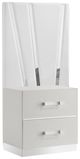 New Classic® Home Furnishings Europa 2-Piece Gleaming White Nightstand-1