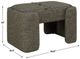 Uttermost® Angus Kale Green Boucle Small Bench-3