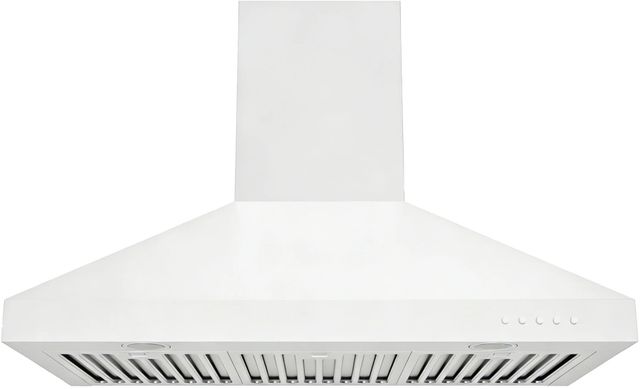 Hauslane Chef Series 36" Matte White Convertible Wall Mounted Range Hood-0