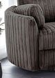 Furniture of America® Belper Chocolate Brown Power Glider Recliner with Swivel-2