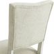 Elements International Bette White Upholstered Dining Side Chair-3